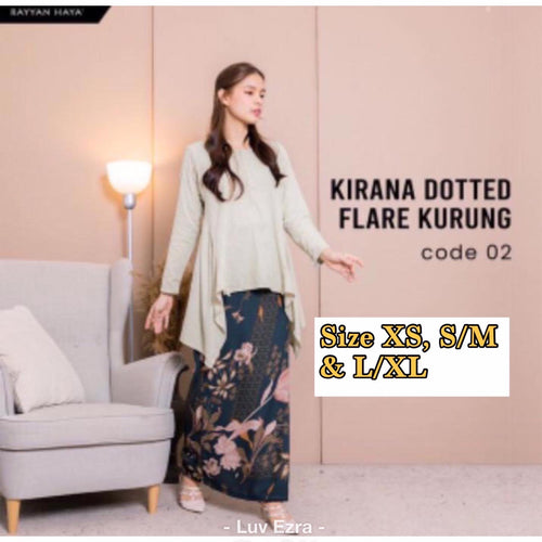Kirana Dotted Flare Kurung