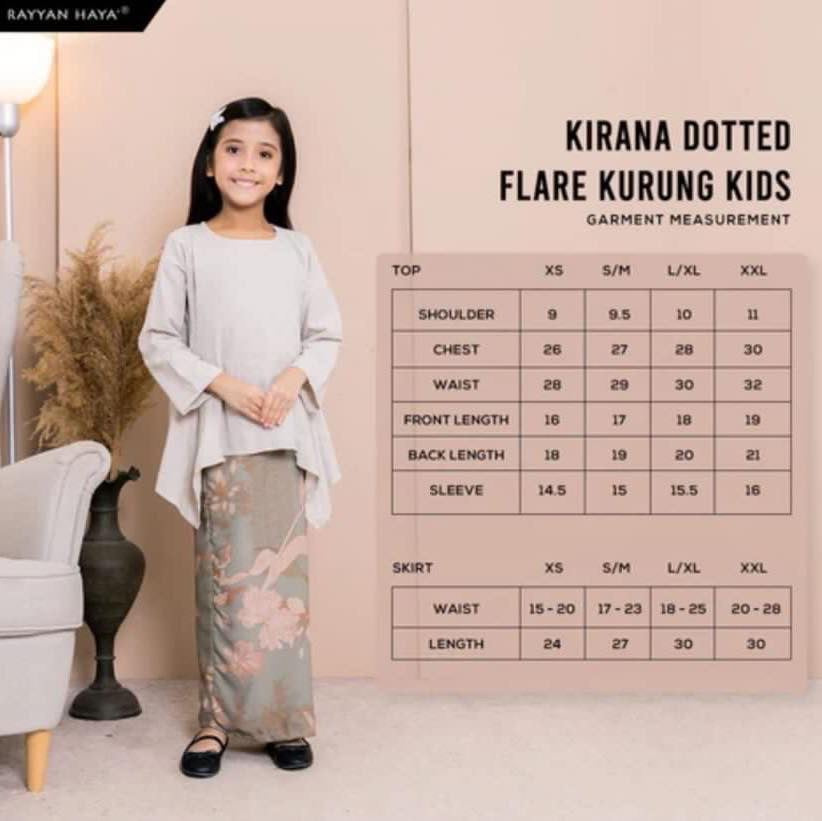 Kirana Dotted & Flare Kurung-Girl