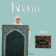 Load image into Gallery viewer, Khayra Travel Sejadah in Black
