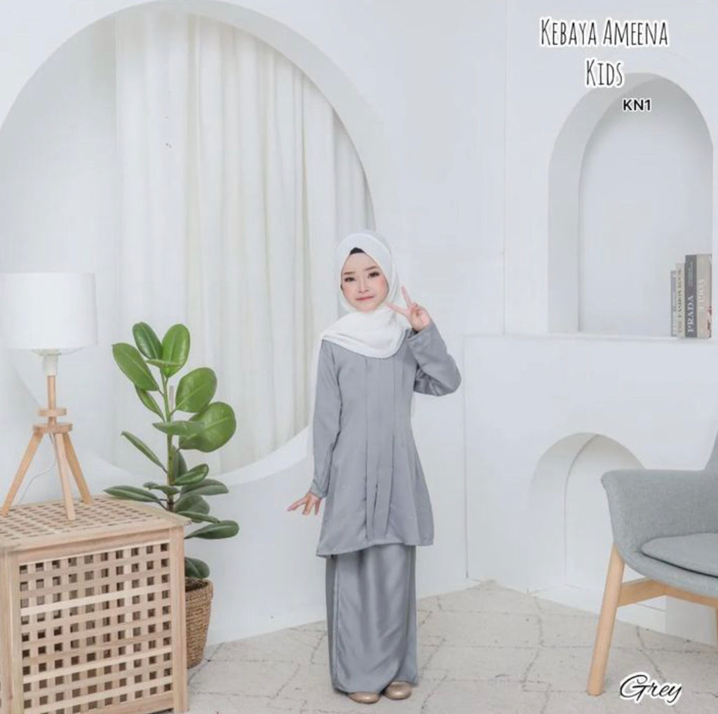 Ameena Kebaya - Grey