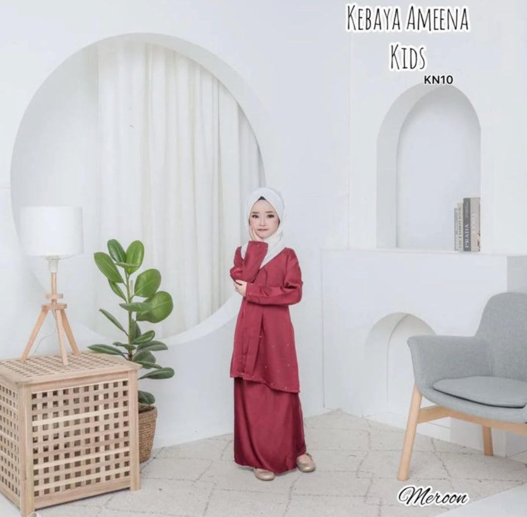 Ameena Kebaya - Maroon