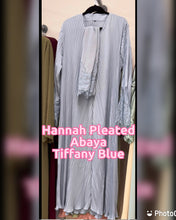 Load image into Gallery viewer, Hannah Pleated Abaya - Tiffany Blue
